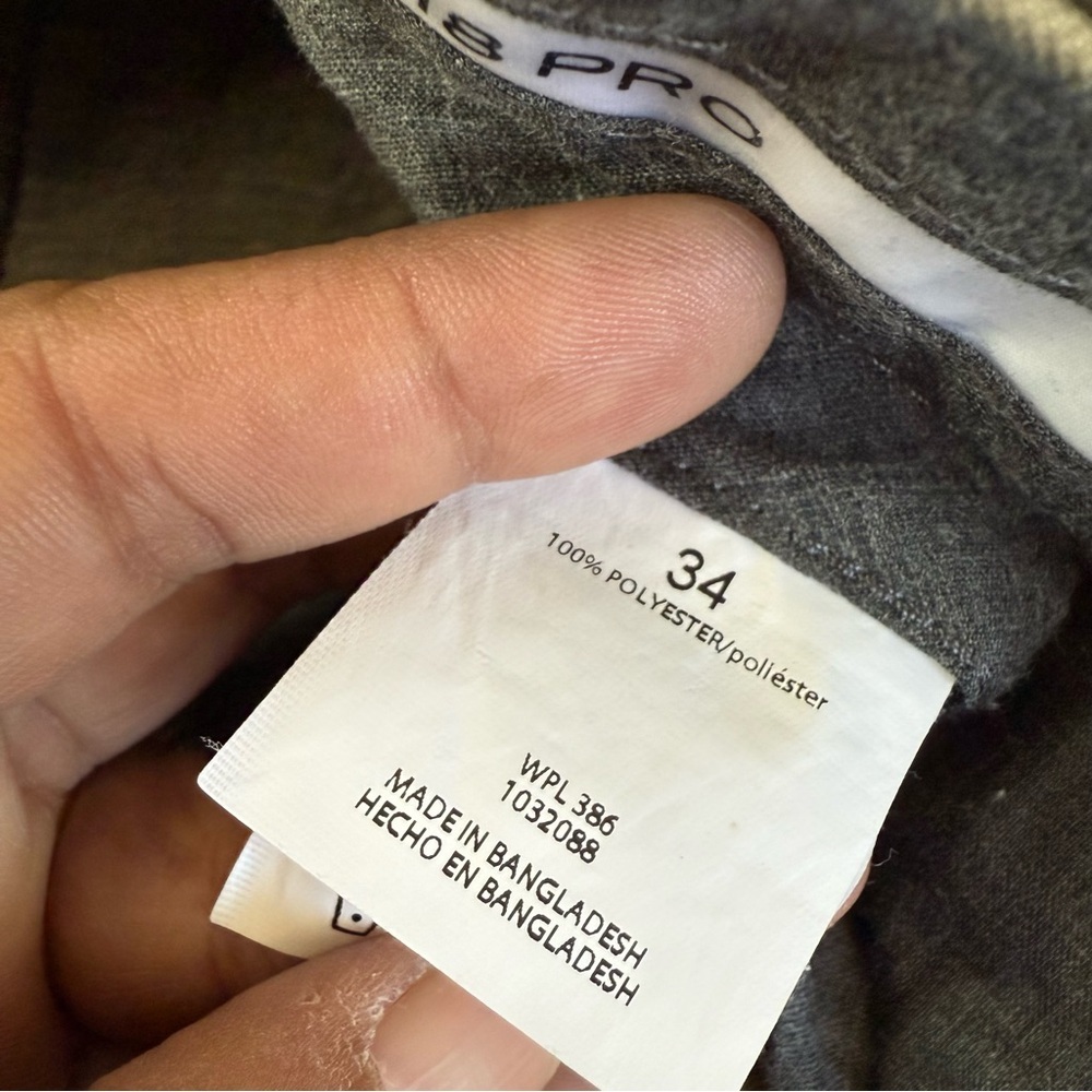 Haggar Men's Khaki Flat Front Cool Pro Shorts - Picture 6 of 6